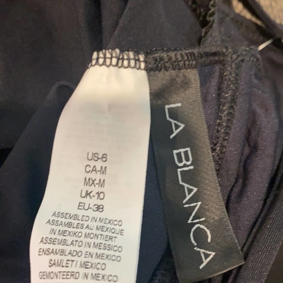 NWOT La Blanca Underwire Wrap Tankini Top SZ 6 - Picture 4 of 4